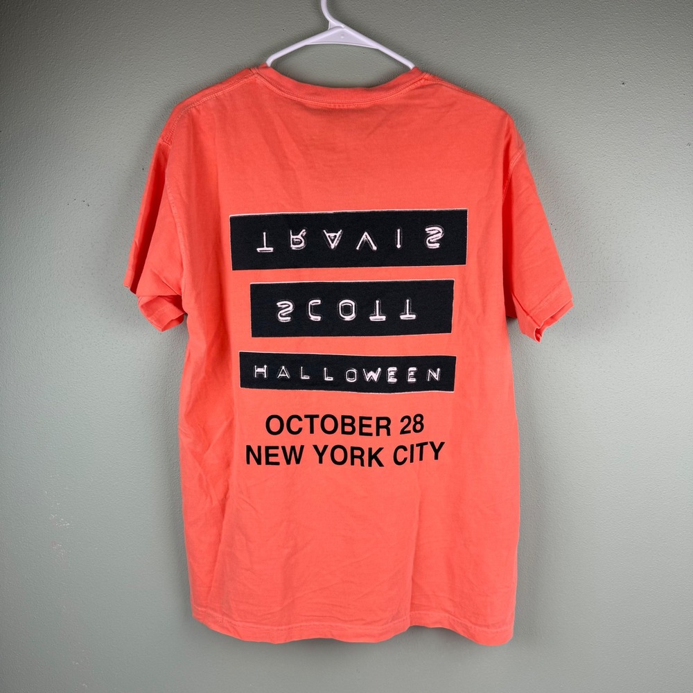 Travis Scott Cactus Jack Texas Chainsaw Massacre Halloween T-Shirt Orange Medium